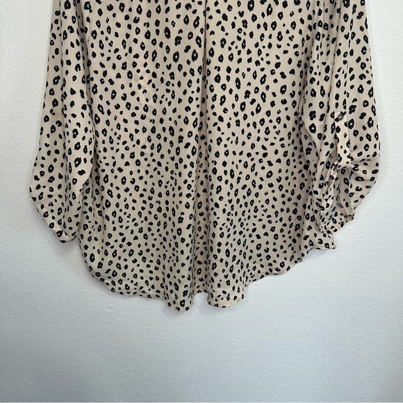 Lush Cream Cheetah Print Top – 3/4 Sleeve, Size 1X (Stitch Fix) - Picture 7 of 7